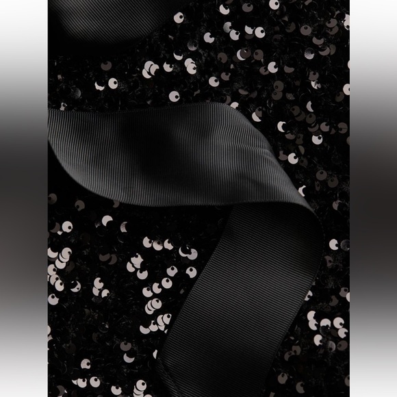 Sequined Bow-Front tie jacket. SOLD - Picture 5 of 7